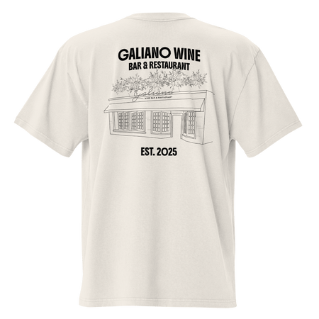Galiano Wine Galiano Wine Bar & Restaurant Oversized T-Shirt